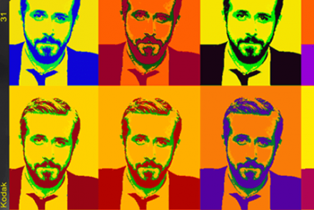 Animation photo temps réel pop art