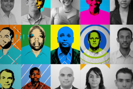 Mosaïque de portraits